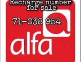 Recharge alfa number