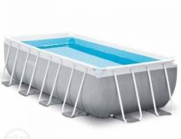 New INTEX: Rectangular Prism Pool Set 4.88...