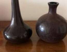 2 vases rÃ©sine 30 cm - 20 cm