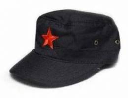 cap black and red star