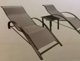 2 lounge chairs - Ù¢ ÙƒØ±Ø§Ø³ÙŠ Ø´Ø²Ù„ÙˆÙ†