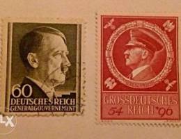 Hitler rare Nazi stamps MH