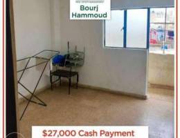 Apartment in Bourj Hammoud for only 27,000...