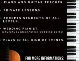 Piano and guitar private lessons