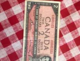 canadian old banknotes