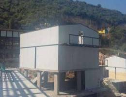 Manufacture of prefabricated houses