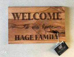 Welcome door tag