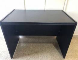 black desk, for laptop or study