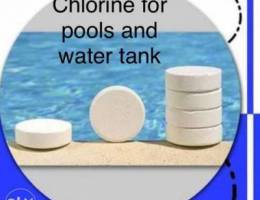 Chlorine tablets for pools and water tank ...