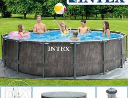 4.57 x 1.22 Intex full package Greywood la...