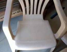 Plastic chair and table