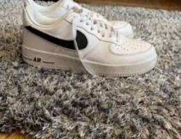 white/black nike air force 1 size 43