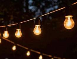 Outdoor string lights