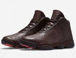 nike air jordan horizon premium brown croc...