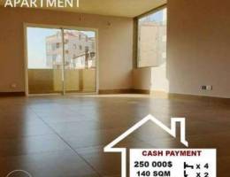 Apartment for sale in Mansourieh, 140 SQM....