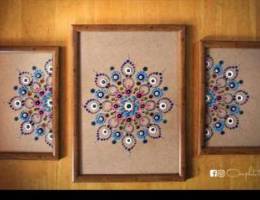 Mandalas on glass