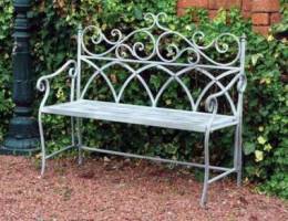 Rustic metal outdoor furniture set