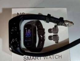 Smart watch with earbuds