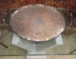 Antic tray hand craved big size ØµÙŠÙ†ÙŠÙ‡ Ø§Ù†ØªÙŠ...