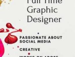 Full time graphic designer