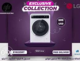 LG Washer dryer 8/5 KG ØºØ³Ø§Ù„Ø© ÙˆÙ†Ø´Ø§ÙØ© Ø§Ù„ Ø¬ÙŠ