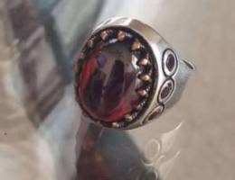 manâ€™s ring with six true ruby stones outsi...