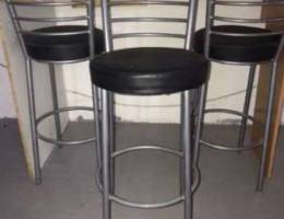 Black and Silver Bar Chairs