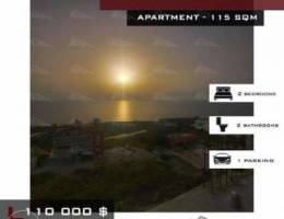 Sea view apartment in Rihaneh Jbeil, 115 S...