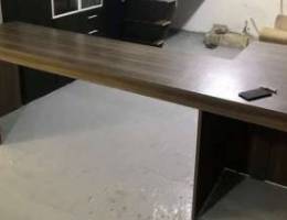 L-shaped Wooden Desk ~2.5m