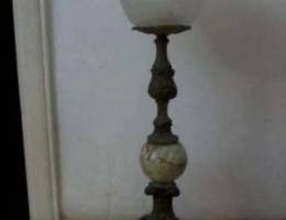 Old French Lampe bronze& Onyx, 55cm, 20$