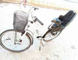 Bike with baby seat