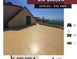 Modern Duplex for sale in Ain Saadeh, 225 ...