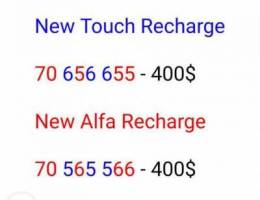 New Recharge Number Touch And Alfa