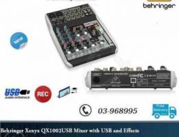 Behringer Xenyx QX1002USB Mixer with USB a...