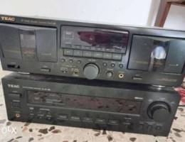 Teac double cassette and fm stereo