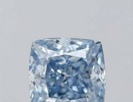 0.64ct Fancy Intense Blue Diamond GIA