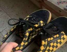 vans yellow checkered authentic