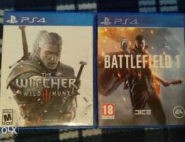 The witcher 3 and battlefield 1 for sale o...