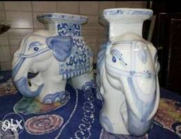 Ã©lÃ©phants en porcelaine