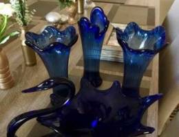 Vintage Art Glass Cobalt Blue collection