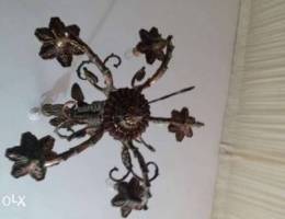 Luster 5 chandelier bronze antique Ø«Ø±ÙŠØ§