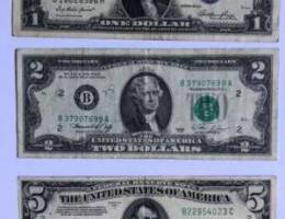 Rare dollar bill collection