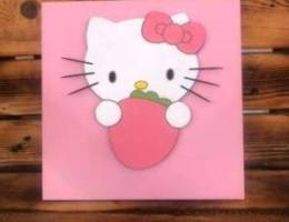 hello kitty wall art