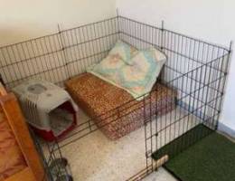 cage ou barriere pour chien