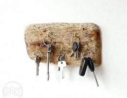 Natural wood key holder ØªØ¹Ù„ÙŠÙ‚Ø© Ù…ÙØ§ØªÙŠØ­ Ø®Ø´Ø¨ ...