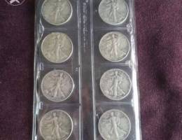 Silver Liberty Walking Half Dollars