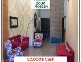 52,000$!Catchy apartment for sale in Zouk ...