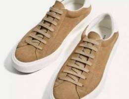 Zara Beige Suede men sneakers