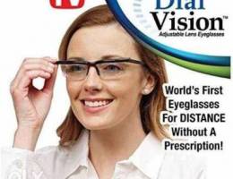 Dial vision adjustable length eyeglasses