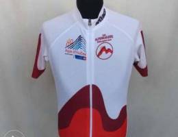 BioRacer Men's Cycling Jersey White Red Bi...